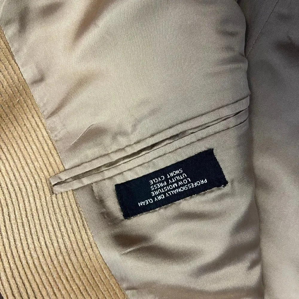 Jos A Bank Corduroy Sports Coat L42 Wool & Silk